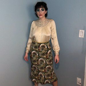 Vintage Sooki Paisley Midi Skirt